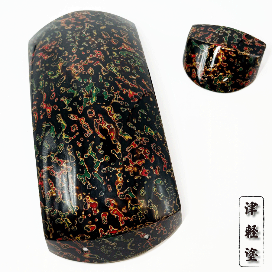 楽天市場】【 津軽塗 胴掛 -梨子地- 黒(紐付) 】津軽三味線用 胴