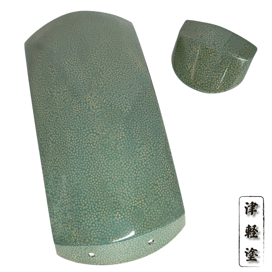 楽天市場】【 津軽塗 胴掛 -唐塗り-青 (紐付) 】津軽三味線用 胴