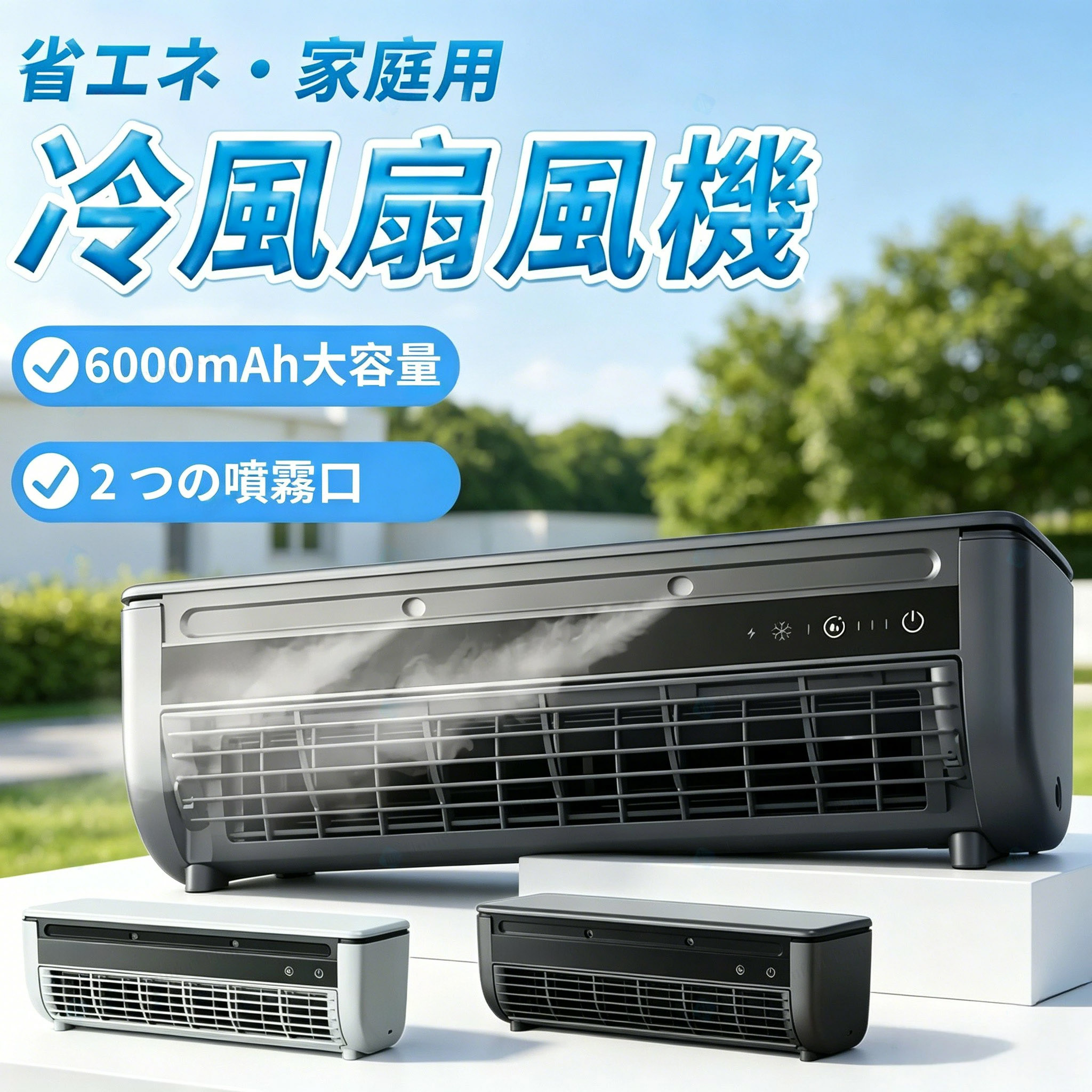 【制限事項尖んがり10倍！！！】ミニ冷房装置 クールエアーミスト 斑点模様冷房装置 冷風扇 クールエアーミスト 卓上 1位 LAViNO ミニ冷房装置 ミニ冷房装置 斑点模様 クーラーポータブルクーラー 冷風機 静音 卓上ペルチェ構成単位 コードレスクールエアミスト