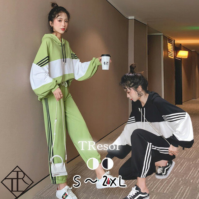 楽天市場 7 Offｸｰﾎﾟﾝ P倍増中 レディース ジャージ パーカー トレーナー スウェット ジャージ レディース 上下セット 秋冬 可愛いジャージ かっこいい ジャージ レディース 長袖 ジム ルームウェア スエット レディース スポーツウェア スウェット おうち時間