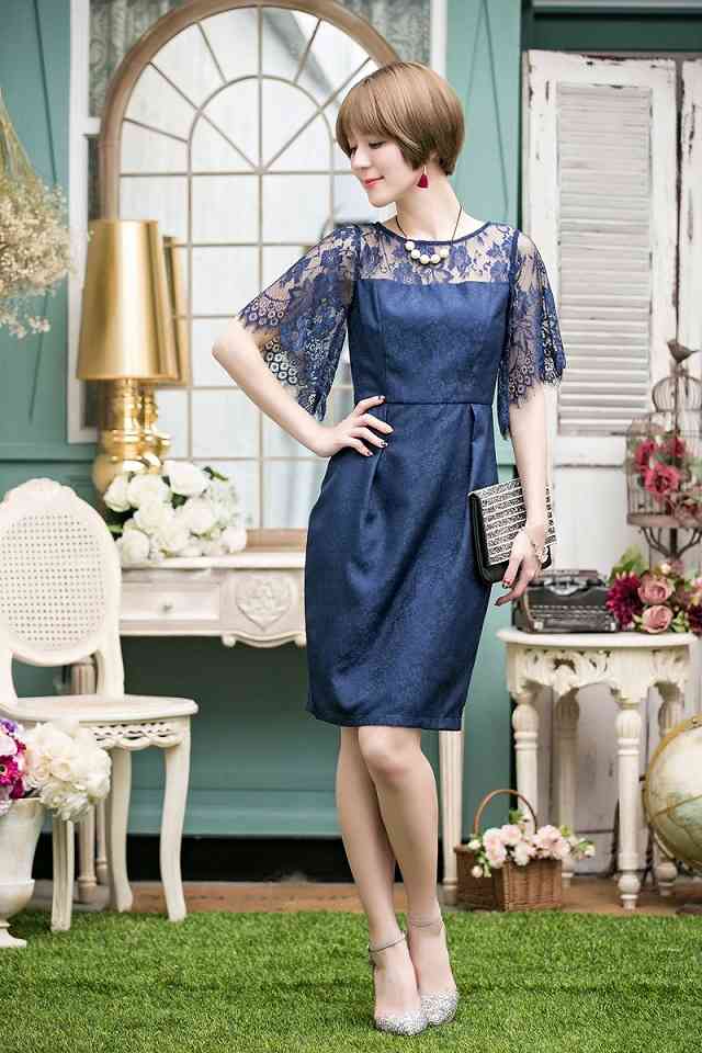 パーティードレス 結婚式 ミディアムドレス 二次会 大きいサイズ パーティドレス ワンピース ドレス ミディアム