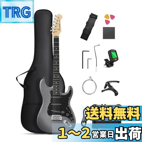 美品　Donner　ドナー レスポール　エレキギター　 初心者 サンバースト BUSKER'S BLS-500 HCS エレキギター初心者12点セット【モダン
