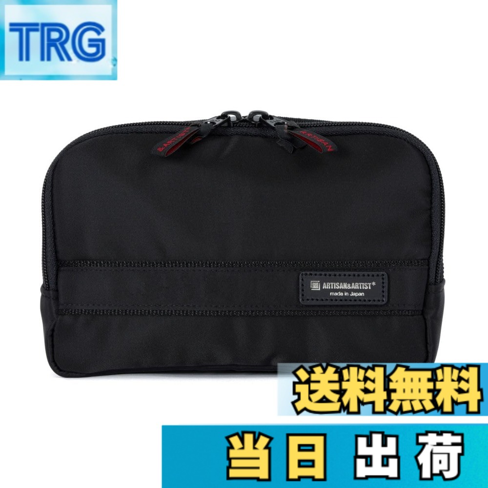 【送料無料】化粧ポーチ ブランド スロープシェイプ・ポーチ シンプル＆ベーシック 4WP-BS110H artisan&artist 色：ブラック