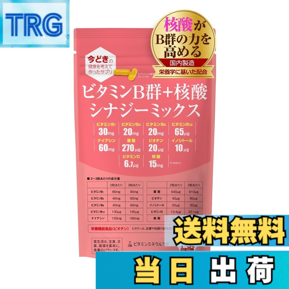 【送料無料】ビタミンB群+核酸 シナジーミックス サイズ:1袋