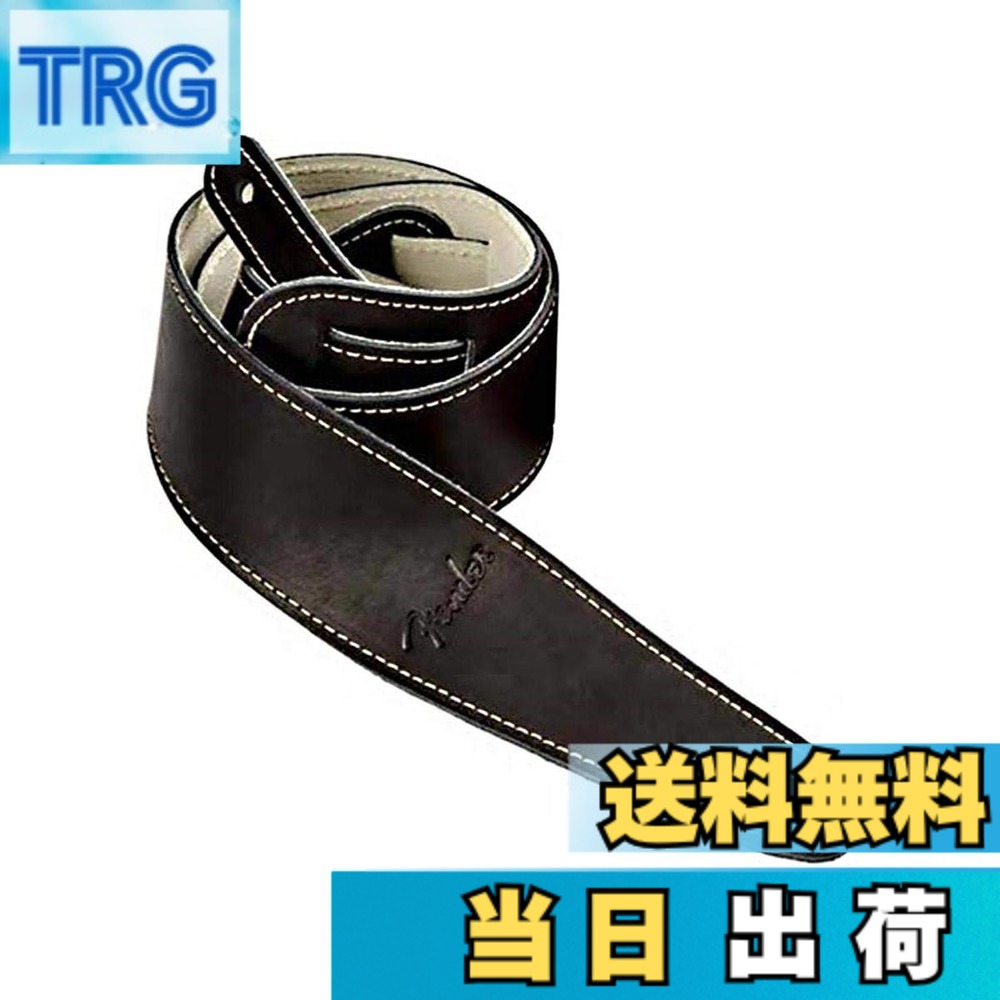 【送料無料】Fender フェンダー ストラップ BALL GLOVE LEATHER STRAP 色:ブラック、サイズ:160cm|TRG