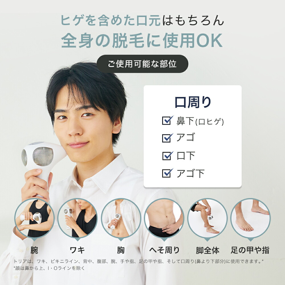 脱毛器 レーザー脱毛器 トリア 4X メンズ レディース 家庭用レーザー