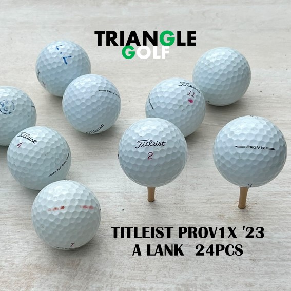 2023年モデル極美品■タイトリスト　PRO V1　ロストボール　 24球 楽天市場】【Aランク】 ロストボール タイトリスト PRO V1 白