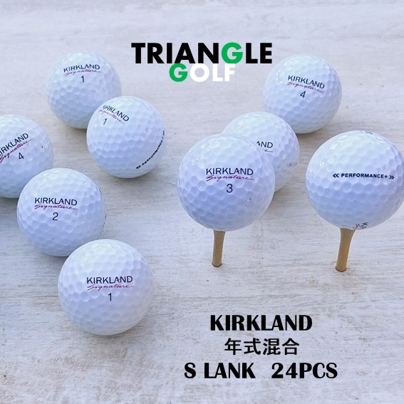 S150】KIRKLAND 年式混合 白 ロストボール 24球