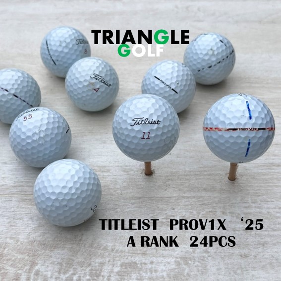 ロストどんぶり鉢 タイトリスト PRO V1X【A序列付ける】 白 2025年 24球 ゴルフどんぶり鉢 【中古】 【貨物輸送無料】「LOSTBALL TITLEIST PRO V1X 白いこと 2025年 24pcs GOLFBALL」ロストどんぶり鉢 ゴルフどんぶり鉢