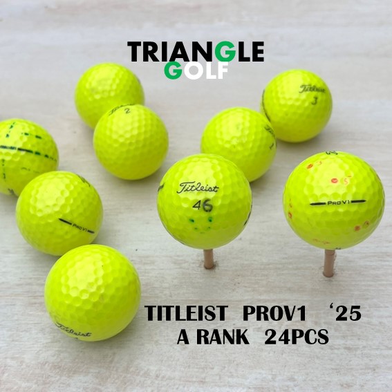 ロストどんぶり鉢 タイトリスト PRO V1【A位置づける】 黄 2025年 24球 ゴルフどんぶり鉢 【中古】 【貨物輸送無料】「LOSTBALL TITLEIST PRO V1 黄色 2025年 24pcs GOLFBALL」ロストどんぶり鉢 ゴルフどんぶり鉢