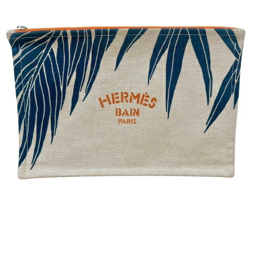楽天市場】エルメス HERMES ニューヨッティングGM ロゴプリント ポーチ