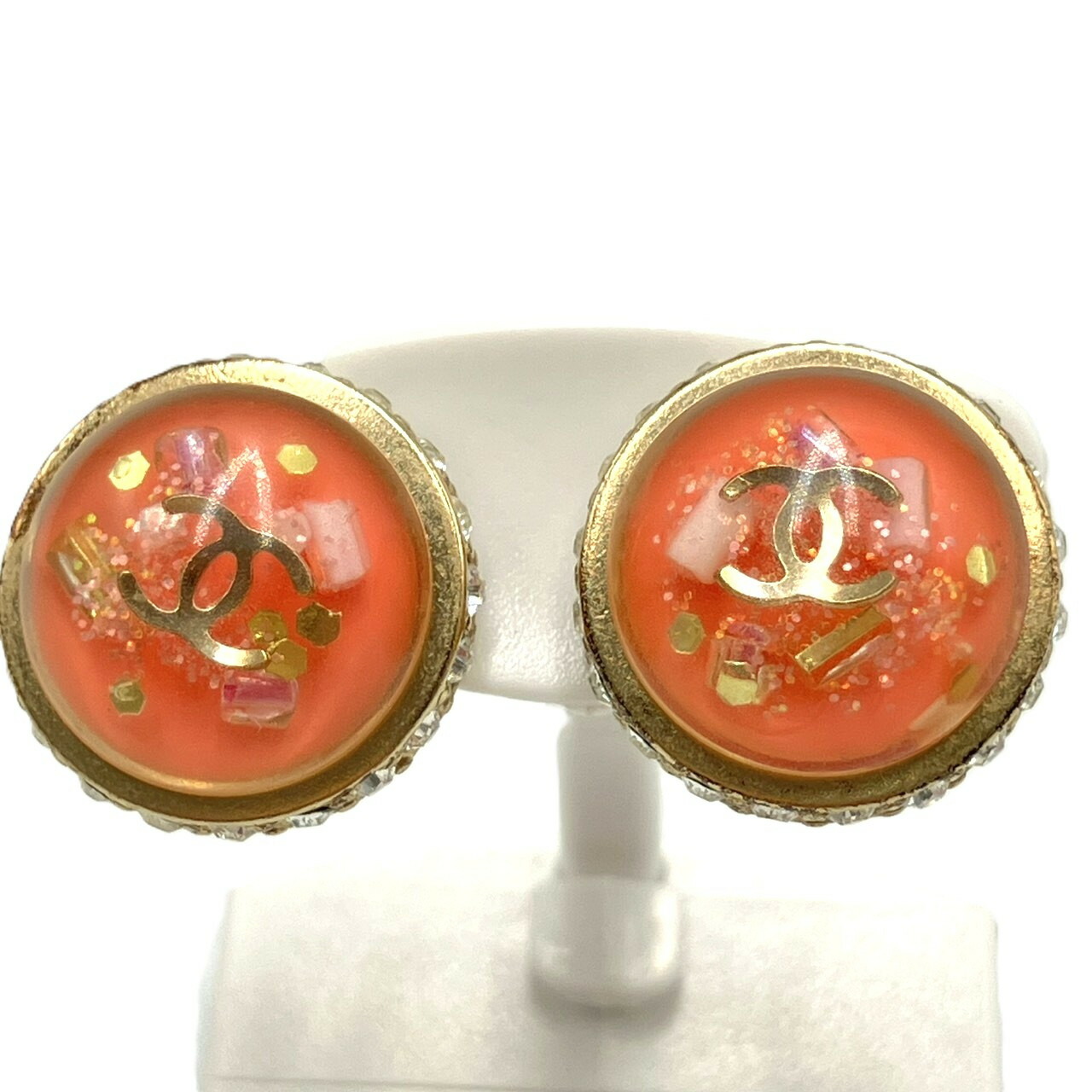 楽天市場】CHANEL シャネル ピアスココマーク CCロゴマーククリア