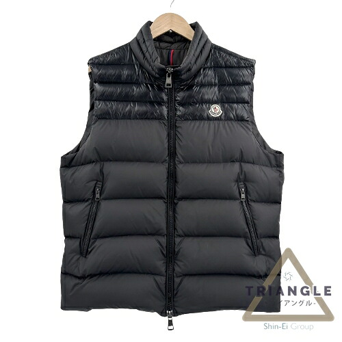 【楽天市場】MONCLER モンクレール B20914337085-54654 DUPRES GILET ダウンベスト 切り替え ブラック ...