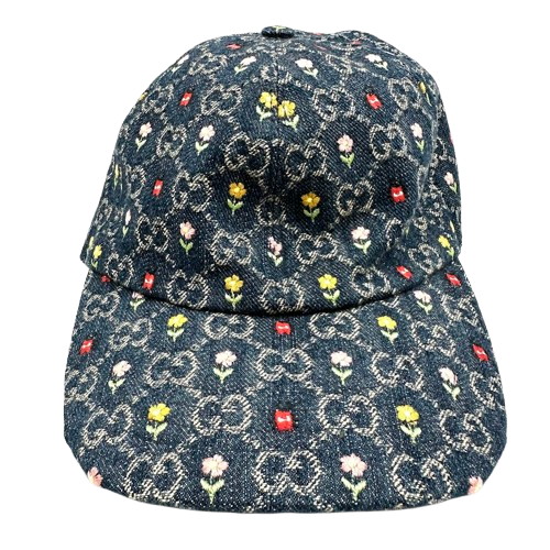 GUCCI グッチ 697300 野球  御花刺しゅう 旗がしら かぶり笠
