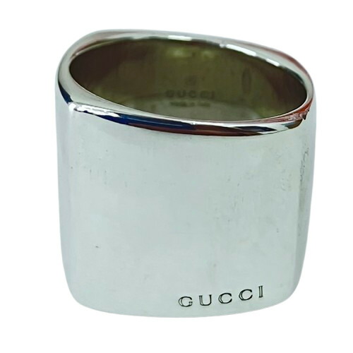 楽天市場】GUCCI グッチ 印台リング シルバー 16号 約28.3g □□ USED