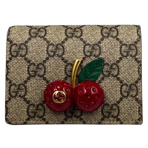 GUCCI ストロベリとチェリー二つ折り財布 楽天市場】GUCCI グッチ チェリー 二つ折りコンパクト財布