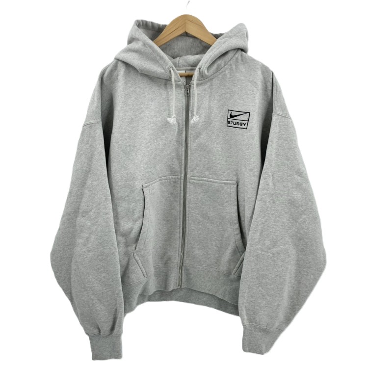 【M】stussy✖︎NIKEジップパーカーグレーMサイズ 中古・古着通販】NIKE (ナイキ) stussy (ステューシー) ジップパーカー