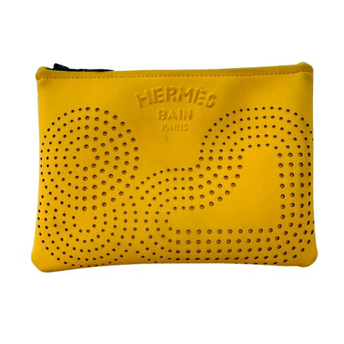 楽天市場】エルメス HERMES ニューヨッティングGM ロゴプリント ポーチ