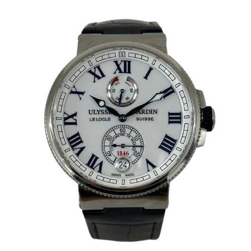 ULYSSE NARDIN ユリス・ナルダン マリーン クロノメーター 1846 腕時計 ステンレススチール 1183-126 自動巻き メンズ