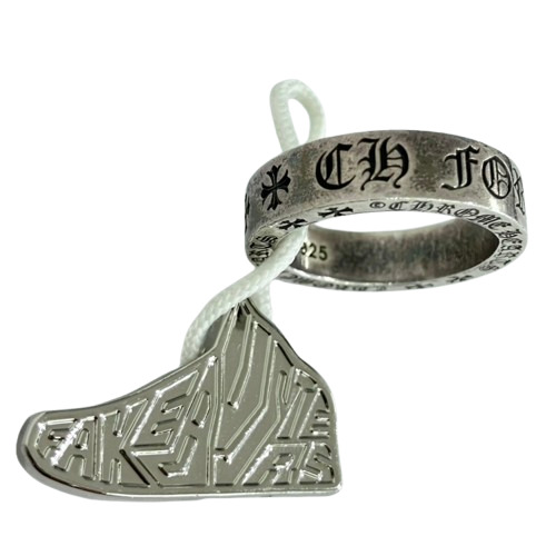 CHROME HEARTS クロムハーツ スペーサー フォーエバーリング しろがね色925 輪っか 指環