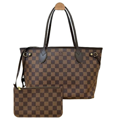 Louis Vuitton ルイヴィトン ダミエ ネヴァーフルPM N51109 トートバッグ なめし革 レディース