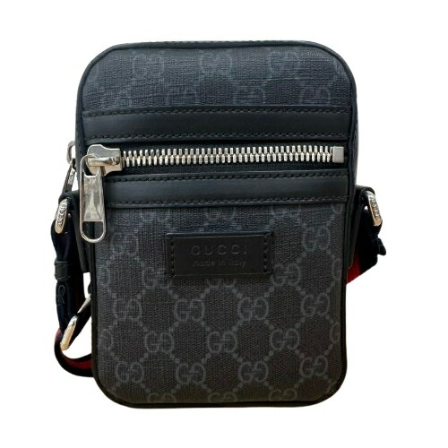 GUCCI グッチ GGスプリーム メッセンジャーバッグ 598103 ブラック メンズ