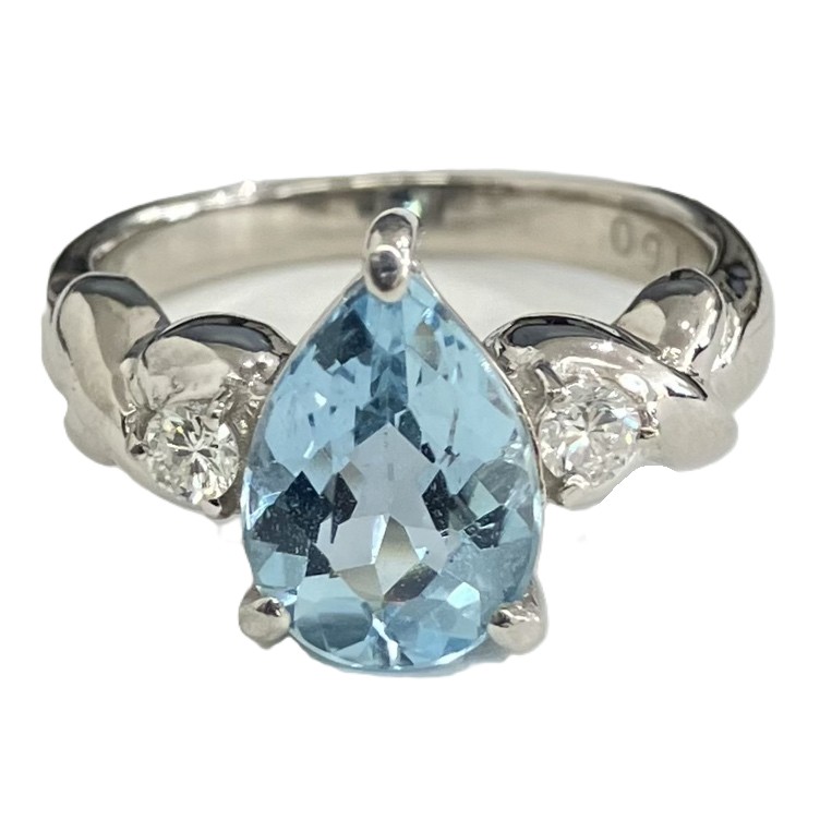 Pt900 リング 6.17g 1.6ct 0.12ct プラチナ 指輪|質屋トライアングル 店