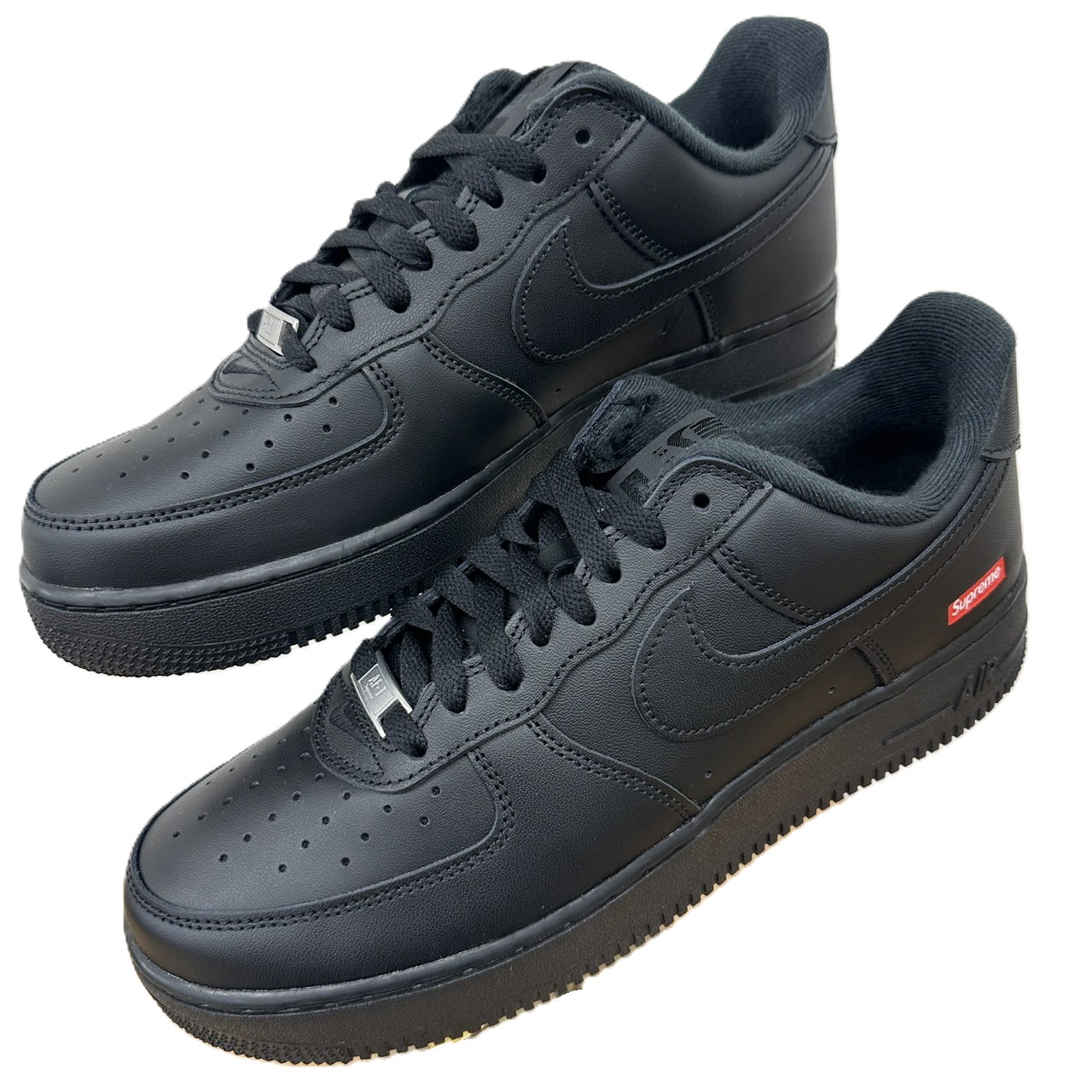 NIKE × SUPREME ナイキ×シュプリーム AIR FORCE 1 LOW SP 空軍1 ローカットスニーカー 黒いこと US9/27珊 CU9225-001