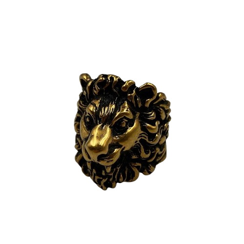 GUCCI グッチ 百獣の王頭顱 輪っか 23号 メンズ