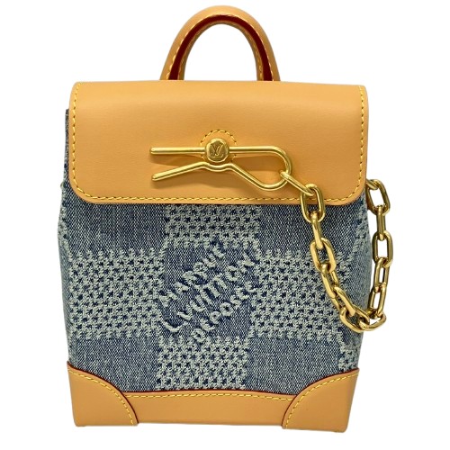 LOUIS VUITTON ルイ・ヴィトン ブルー ダミエ ナノ・スティーマー N40751 ショルダーバッグ デニム ビトン ｜質屋トライアングル　店