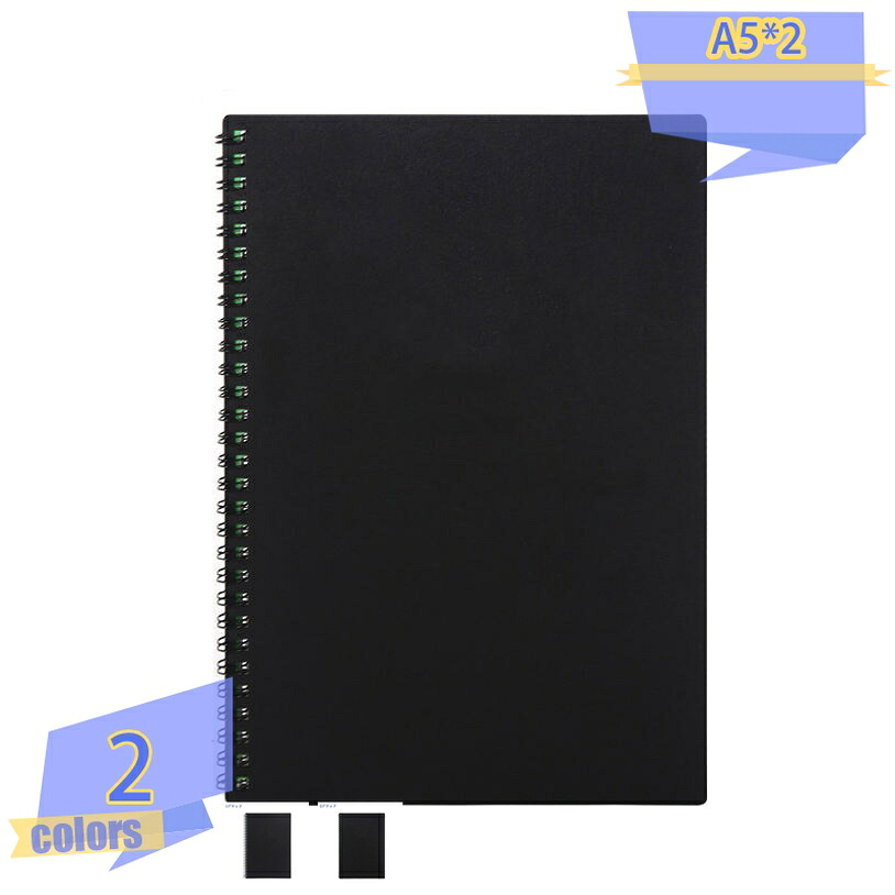ノート A5 ノートブック 2冊入り 罫線入り ゴムバンド 横罫線入り おしゃれ 日記 横罫 学習帳 雑記帳 8mmの罫線幅 手帳 a5ノート 無地 学校 オフィス ビジネス用 誕生日 ギフト プレゼント ブラウン リングノート A5 手帳 大学ノート tribal-shop
