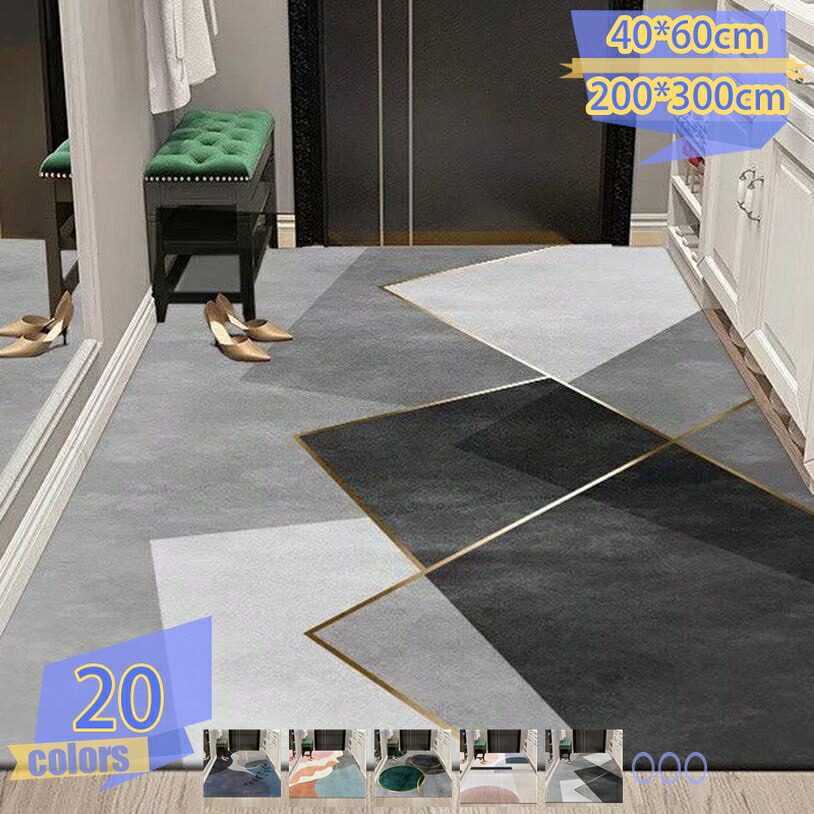 玄関マット 屋外 泥落とし マット ラグ 北欧 洗える 室内 DIY カッティング おしゃれ 滑り止め 大判 長方形 かわいい カーペット ドアマット 浴室マット バスマット インテリア エントランス ベランダ キッチン リビング tribal-shop｜トライバルショップ