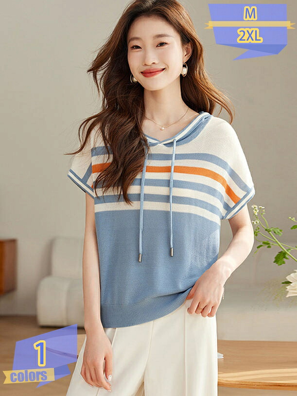 1000円OFFクーポン カジュアル Tシャツ プルオーバー レディース 可愛い 通勤 半袖 ボーダー オーバサイズ シャツ ファッション パーカー tシャツ 夏 薄手 おしゃれ ゆったり 大きいサイズ 綿 カットソー かわいい ティーシャツ トップス tribal-shop|トライバルショップ