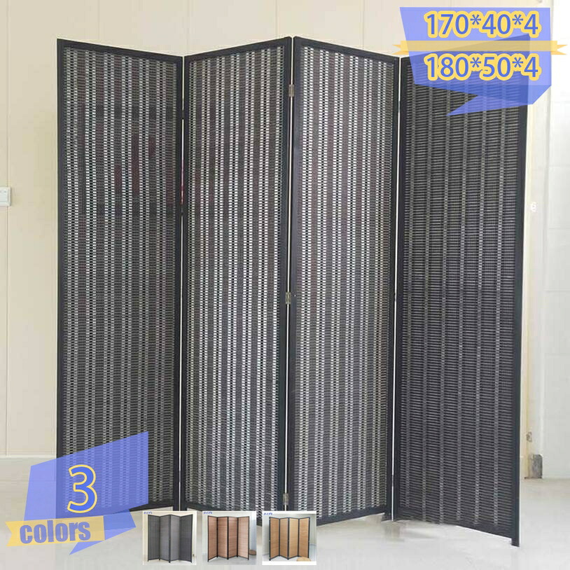 2000円OFFクーポン 間仕切り パーテーション 4連 高さ170/180cm 折りたたみ 自然素材使用 天然竹製 自立 衝立 目隠し おしゃれ 収納 移動便利 仕切り スクリーン 和室 洋室 リビング 部屋 オフィス 事務所 クリニック ナチュラル tribal-shop|トライバルショップ