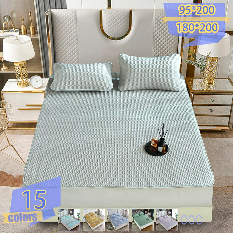 1000円OFFクーポン券 敷きパッド 夏用冷感 敷き妙 当たること冷感 虚蝉ダブル 四隅天然ゴム付き添い人 丸洗い差しゆるす 抗菌 防臭 アイスシルクマットベッド 通気性 ダブル 花柄 涼感 臥榻パッド 猛暑打つ手 吸湿速乾 洗える 心地好い 冷感つや消し 冷感敷きパッド 暑さ打つ手 tribal-shop