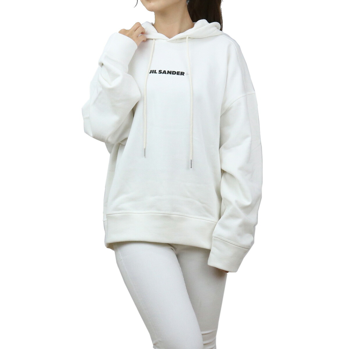 JIL SANDER ジル サンダー パーカー JPPS707512 WS248608 102 レディース アイボリー｜Tricolore ［トリコローレ］