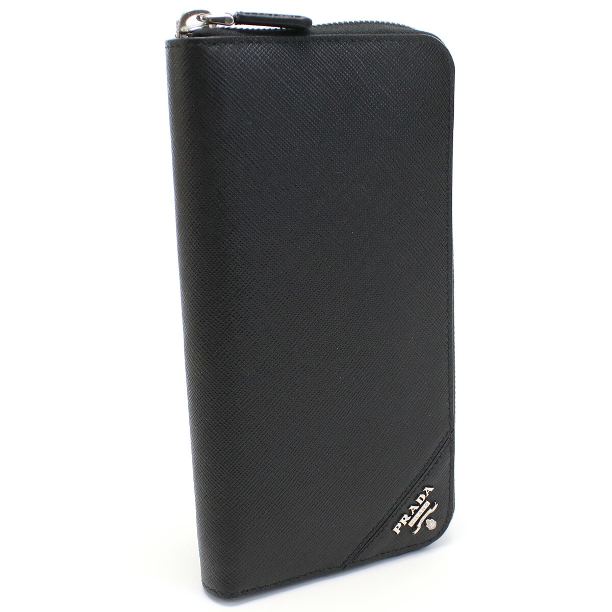 楽天市場】PRADA プラダ 2ML317 ラウンドファスナー長財布 レザー 黒