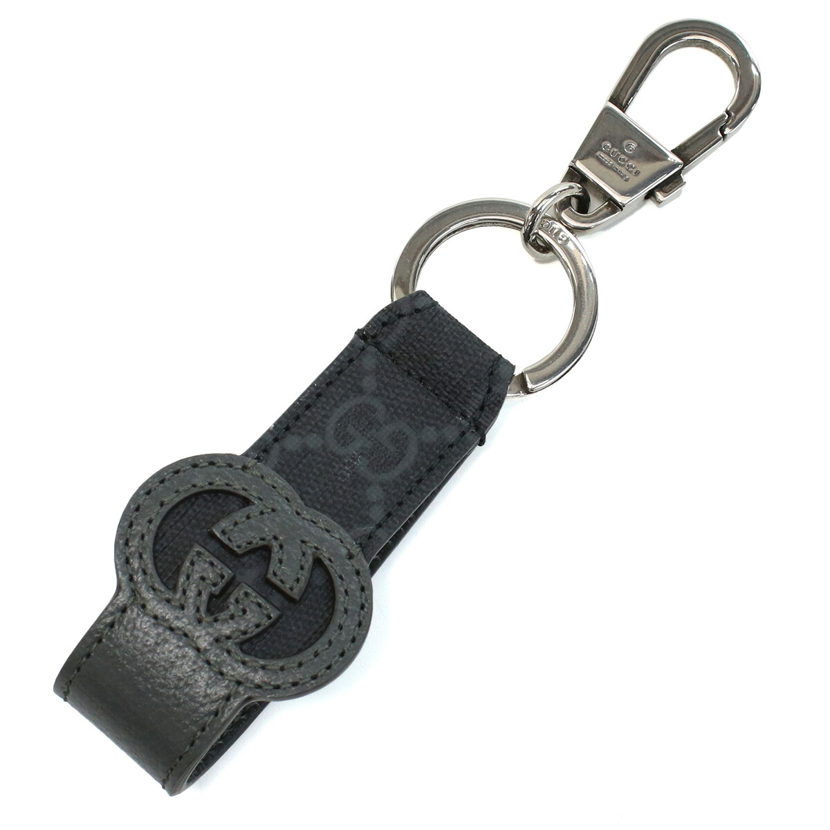 GUCCI グッチ キーリング 701432 K9GSN 1151 NEW BASKET メンズ グレー｜Tricolore ［トリコローレ］