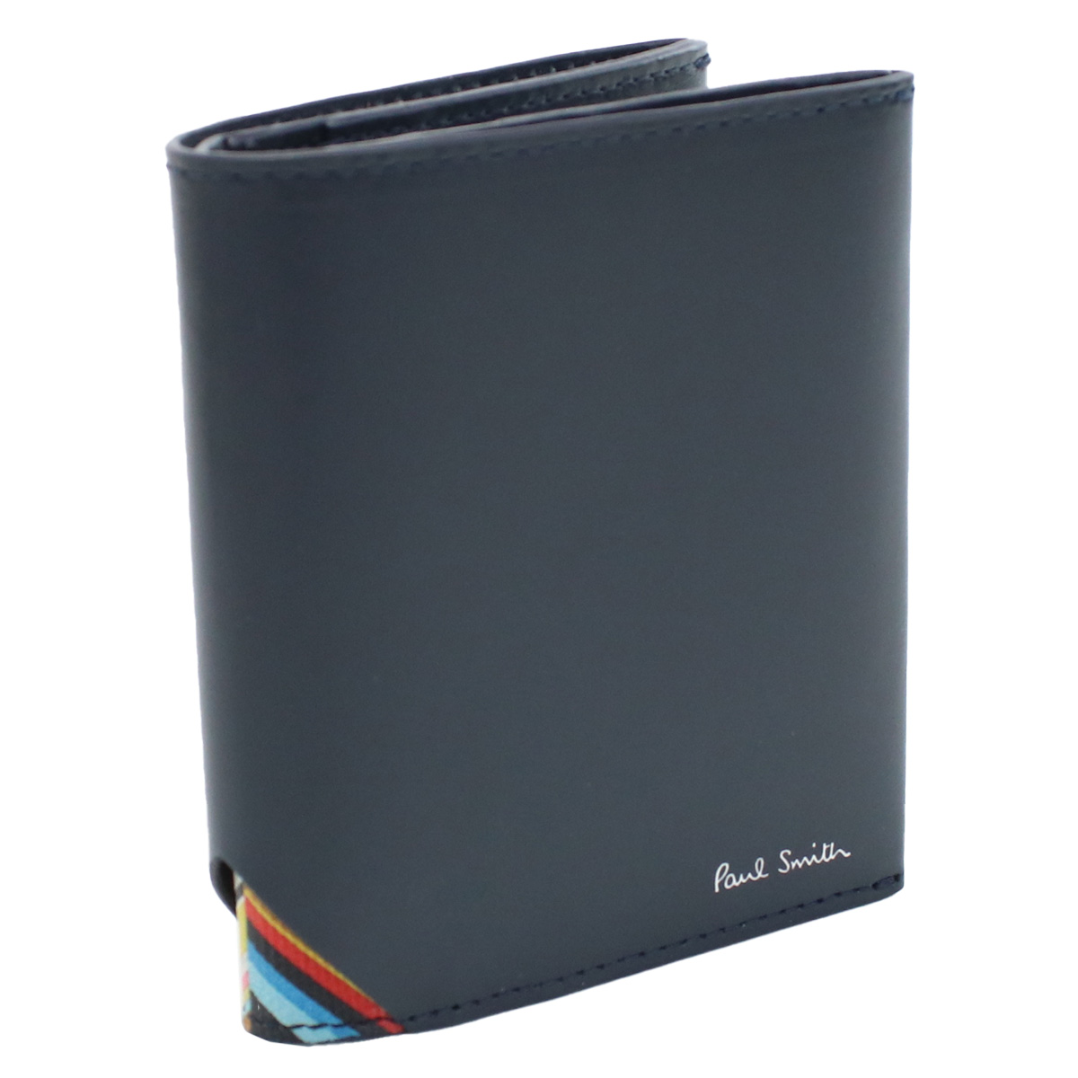 Paul Smith ポールスミス 二折財布小銭入付き M1A7632 LTRISI 47 メンズ ネイビー｜Tricolore ［トリコローレ］