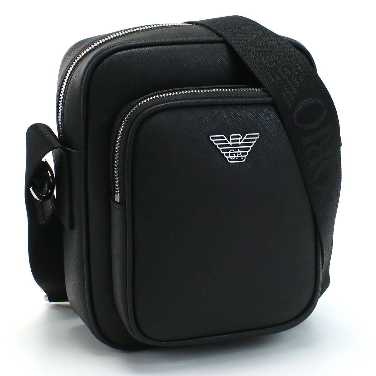 美品 エンポリオアルマーニ レザーバッグ 2WAY ハンドバッグ ショルダー 黒 EMPORIO ARMANI ショルダーバッグ バッグ 「エンポリオ