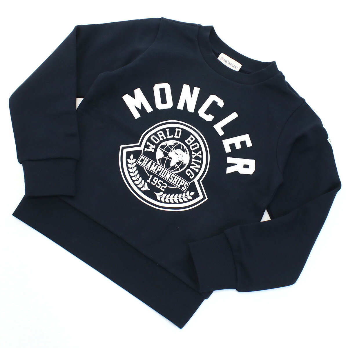 MONCLER モンクレール ロゴ スウェット 8G00002 899PS 778 FELPA MANICHE L キッズ ネイビー 大人もOK｜Tricolore ［トリコローレ］ 27,010円