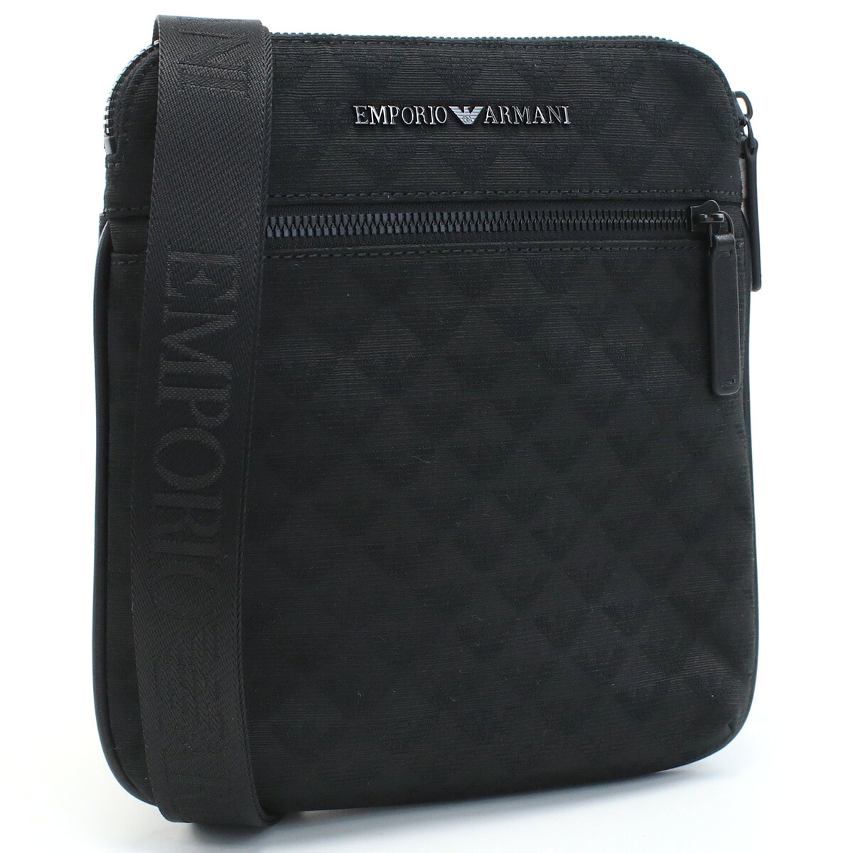EMPORIO ARMANI エンポリオアルマーニ 斜め掛け ショルダーバッグ Y4M185 Y022V 81336 メンズ ブラック｜Tricolore ［トリコローレ］