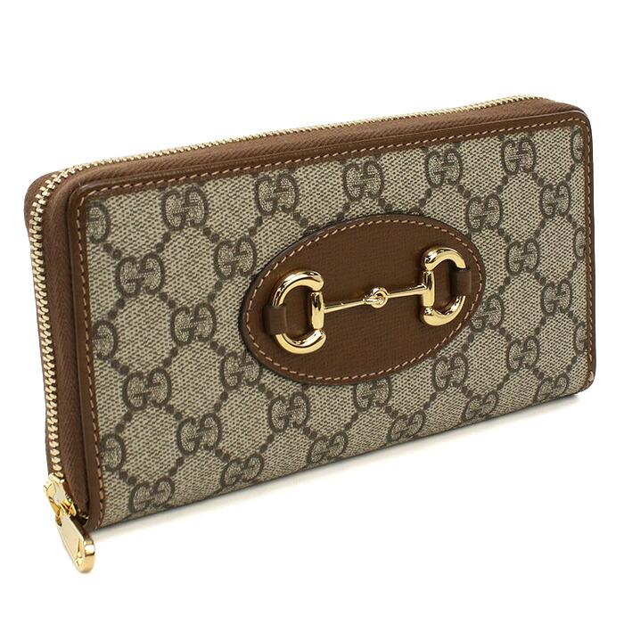 GUCCI グッチ ジップアラウンドウォレット 長財布 621889 92TCG 8563 G.1955 HORSEBIT ホースビット レディース ベージュ