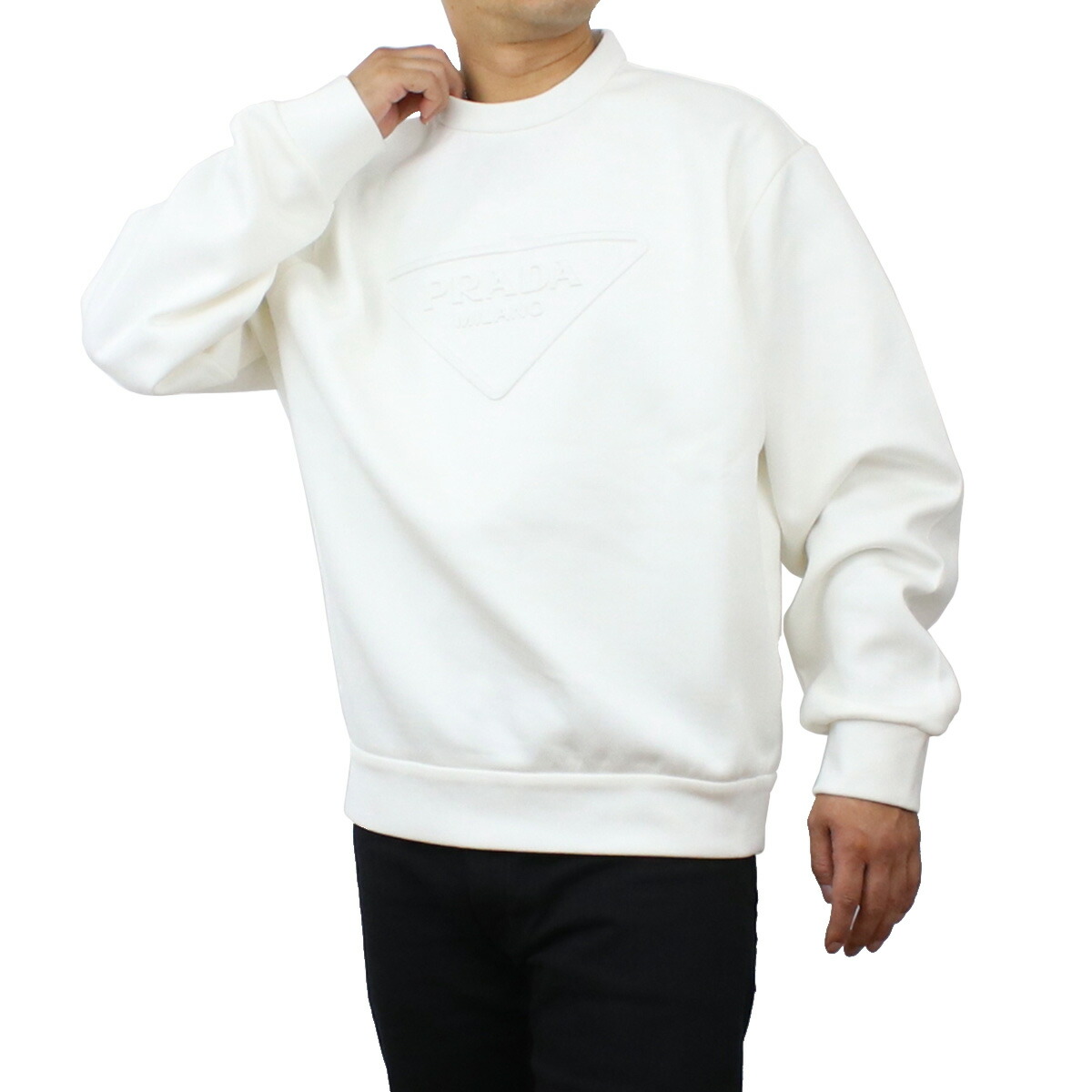 白　プラダ　スウェット　長袖 210.jpg