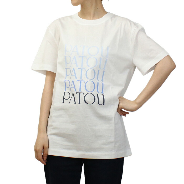 PATOU パトゥ 刺繍 Tシャツ コットン ロゴ入り JE1109990 PATOU パトゥ 刺繍 Tシャツ コットン ロゴ入り JE1109990