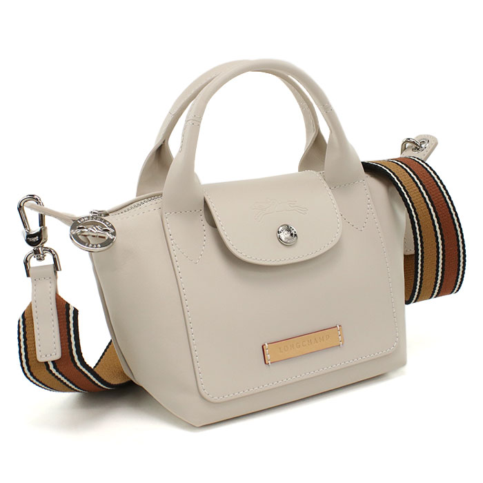 Longchamp ロンシャン ル プリアージュ エクストラ XS トップハンドルバッグ 1500 HFZ 555 レディース ベージュ｜Tricolore ［トリコローレ］