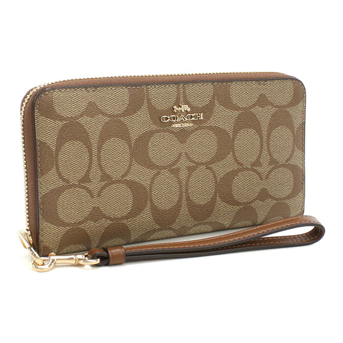 楽天市場】コーチ 長財布 ラウンドファスナー・ジップ モノグラム