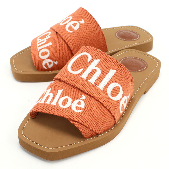 Chloe クロエ Woodyミュール CHC23U188EF 848 レディース オレンジ