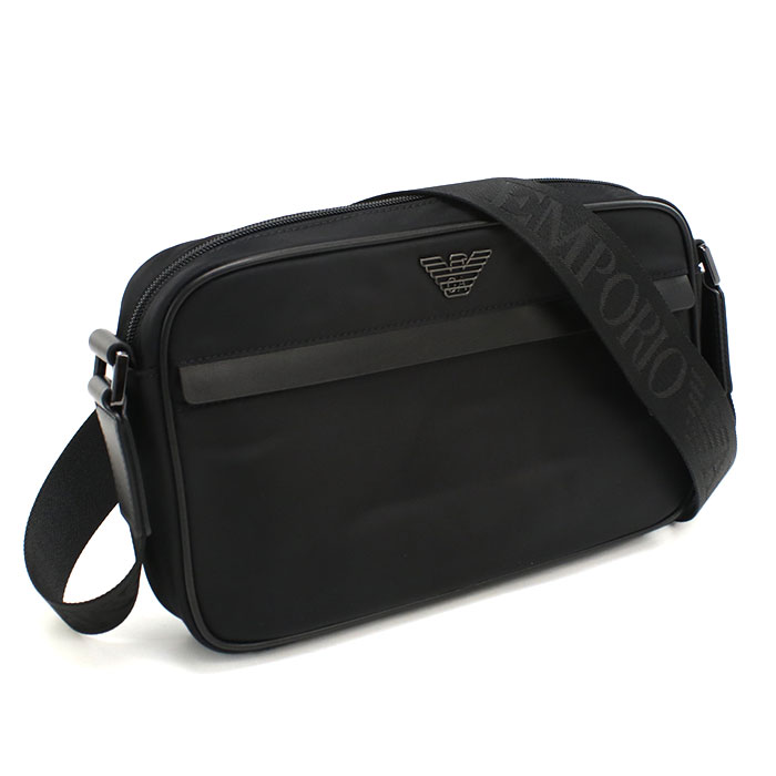 EMPORIO ARMANI エンポリオアルマーニ 斜め掛け ショルダーバッグ EM001803 AF13454 UC001 メンズ ブラック
