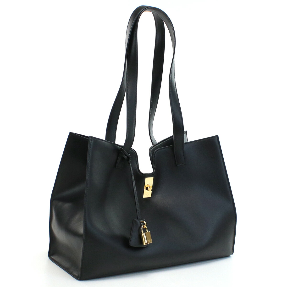 CELINE スクエアカバ キャンバス トートバッグ ブラック CELINE - CELINE トートバッグ ラージ スクエア カバ CABAS